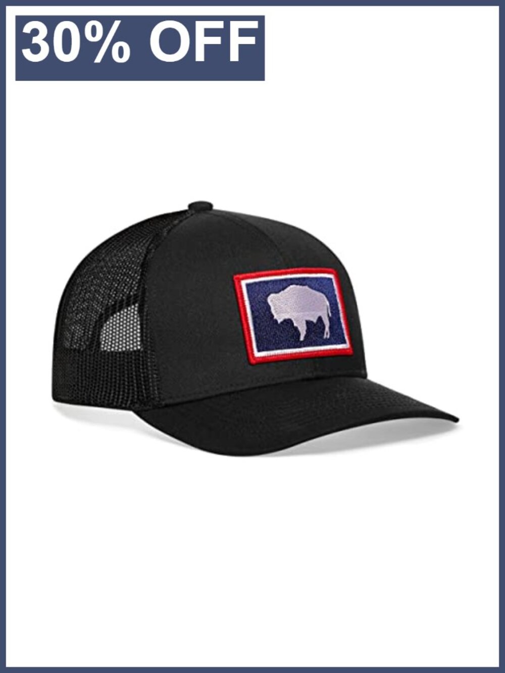Wyoming State Flag Trucker Hat Mesh Snapback Baseball Cap